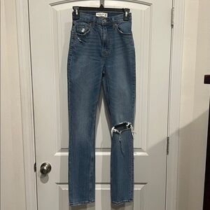 Abercrombie & Fitch Blue Slim Straight Jeans